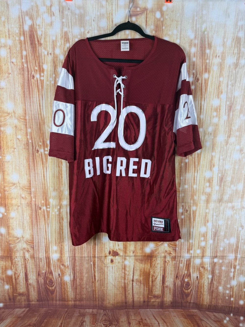 PINK Victoria's Secret Indiana Hoosiers Maroon Athletic Top